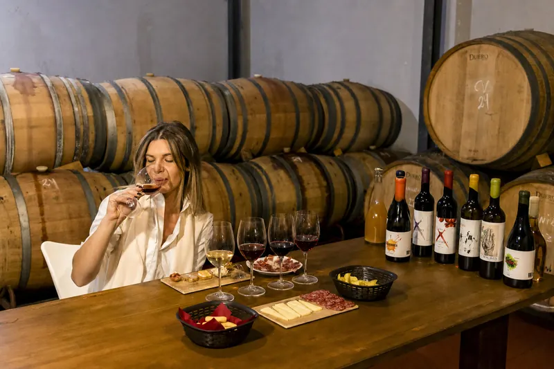 Guided tasting inside Antonio Mérida's small winery near Málaga