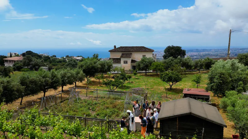 Beautiful countryside setting with views towards the sea near Málaga.